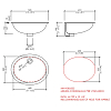 Devon&Devon Rose Раковина 50x41 cм, без отв., встраиваемая под столешницу, цвет: белый