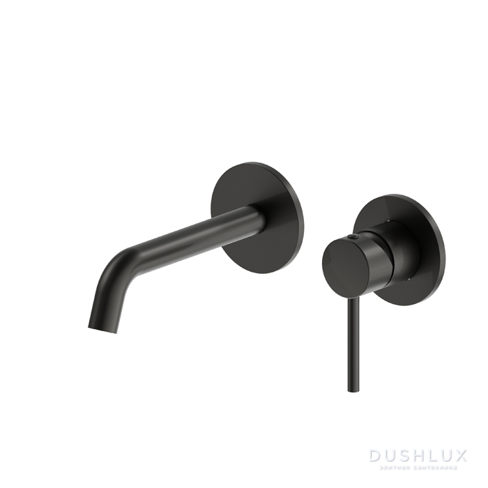 Фото Newform XT Смеситель для раковины, встраиваемый, цвет: carbon satin