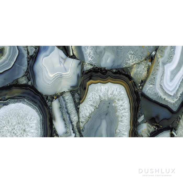 Фото Level Marmi Керамогранит 324х162x1,2см., универсальный, цвет: book match "b" agate azure lappato