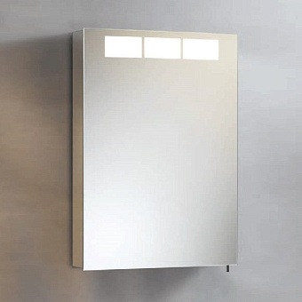 Keuco Royal T1 Зеркальный шкаф с подсветкой 50.5x70x14.3см, петли слева, подвесной, цвет: зеркало
