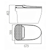 Arrow Pollux Light Унитаз Smart 40x68см, напольный, безободковый, цвет: белый