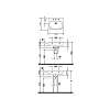 Duravit D-Code Раковина 55x43см, подвесная, 1 отв., с переливом, цвет: белый
