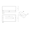 Decor Walther Classic KB 82 Диспенсер для салфеток 12x25x7.5см, настольный, цвет: черный матовый