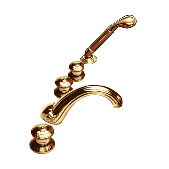 Cristal et Bronze Bonroche Смеситель для ванны, излив 160 мм, цвет: золото 24 к