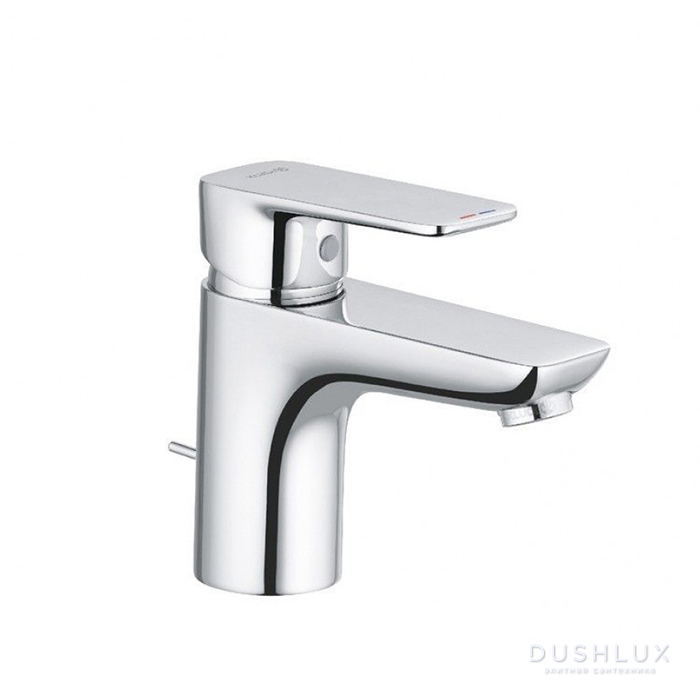 Фото Kludi Pure&Style Смеситель для раковины, на 1 отв., с донным клапаном, цвет: хром