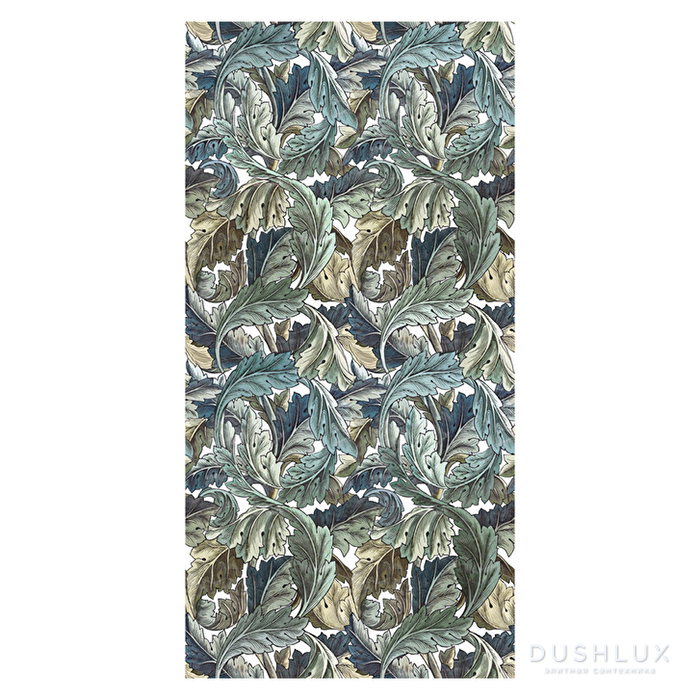 Фото Devon&Devon Decor Slabs Керамогранит 120x240см, универсальная, глазурованнаный, декор: acanthus painted blue