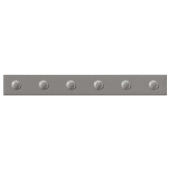Mutina Punto Керамическая плитка 31.5х4 см, up, настенный, цвет: glossy gris