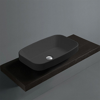 Simas Baden Baden Раковина 60x38см., накладная, без отв., цвет: nero matt
