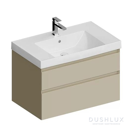 Фото Kerama Marazzi Cubo Тумба 77.8х47х47.5см., подвесная, с ящиками, цвет: лимо матовый