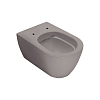 Hatria Fusion Унитаз подвесной, 35.5x54см., безободковый, без сиденья, цвет: cemento