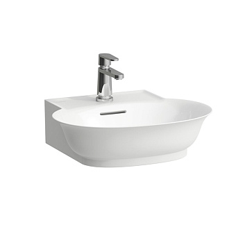 Laufen New Classic Раковина-мини 50х45х17 см, без отв., накладная, с переливом, цвет: белый матовый