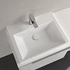 Villeroy&Boch Subway 3.0 Раковина 60х47х16.5см., 1 отв., подвесная, с антигрязевым покрытием CeramicPlus, без перелива, цвет: альпийский белый