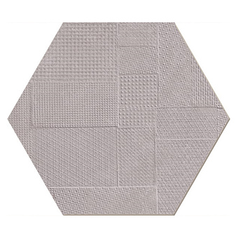 Emilceramica Sixty Керамогранит 21x18.2x0.95см, универсальный, глазурованный, цвет: Esagona Timbro Cenere Silktech