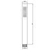 Carlo Frattini Spillo Steel Ручной душ, цвет: INOX