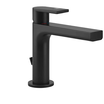 Gessi Emporio Via manzoni Смеситель для раковины, на 1 отв, с донным клапаном, цвет: Black XL