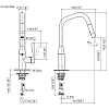 Dornbracht Sync Смеситель для раковины, на 1 отв., Pull-down с выдвижной лейкой, цвет: латунь сатинированная
