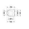 Duravit ME by Starck Сиденье для унитаза, цвет: белый
