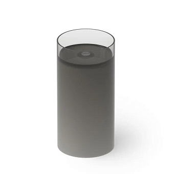 Dea Design Pedestal Basin Раковина 45x45x90см., напольная, без отв., Glasstech, прозрачная смола, цвет: Smoky Black R4