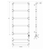 Secado Фалерони 2 Полотенцесушитель 40x100 см, электрический, цвет: бронза