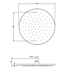 Treemme Shower and Thermostatic Верхний душ 25.5см, потолочный, цвет: черный матовый