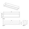 Decor Walther Box 1-40 N LED Светильник на зеркало 40x10x5см, светодиодный, 1x LED 20.6W, цвет: белый матовый