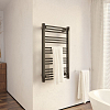 Neoinox Bras Полотенцесушитель 75x45см, водяной для ГВС, цвет: черный матовый