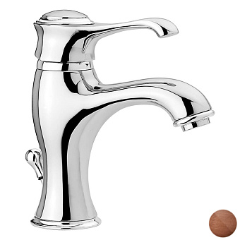 Emmevi Tiffany Смеситель для раковины, на 1 отв., с донным клапаном, цвет: медь