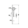 Duravit Shower Душевая система: штанга 70 см, шланг 160 см и ручной душ Ø12 см, 3 режима, цвет: хром