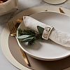 ADJ Кольцо для салфеток Bottega, D5 см., цвет: белый/панна котта