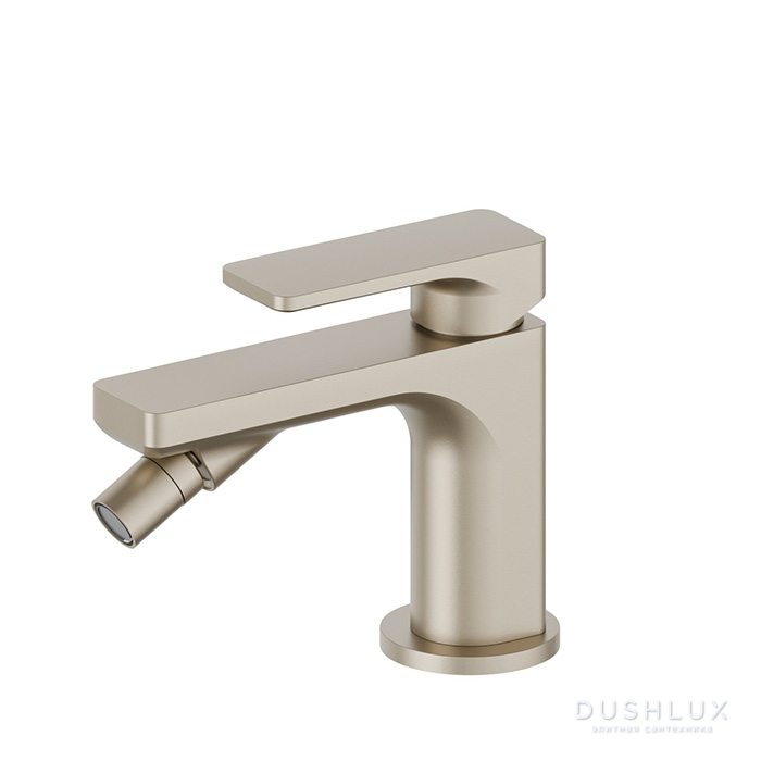 Фото Newform B-Easy Смеситель для биде, 1 отв., с донным клапаном, цвет: gold satin