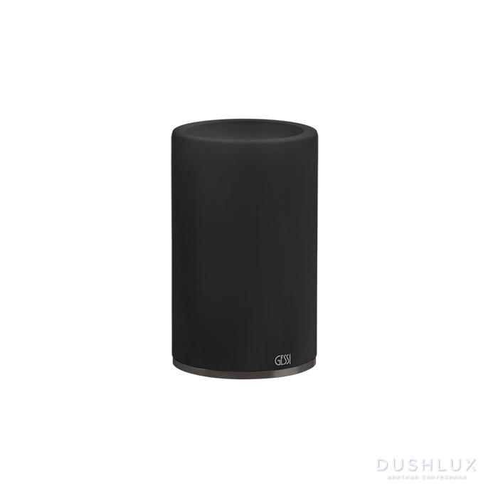 Фото Gessi 316 Стакан настольный, цвет: черный/brushed black metal pvd