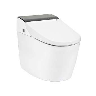SensPa Tankless Электронный унитаз 39x67x55см, напольный, TC-8100B, цвет: белый/черный