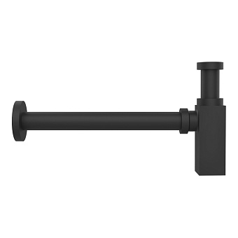 Gessi Eleganza Сифон для раковины, квадратный, под донный клапан, цвет: Black XL