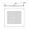 BOSSINI DREAM-CUBE Верхний душ 470 x 470 мм, цвет: черный матовый