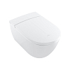 Villeroy&Boch ViClean Унитаз-биде 38.5x59.5x40см., подвесной, электронный, с антигрязевым покрытием CeramicPlus, цвет: альпийский белый