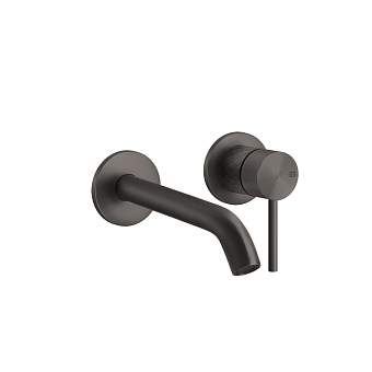 Gessi 316 Встраиваемый смеситель для раковины с изливом 200-170мм, цвет: brushed black metal pvd