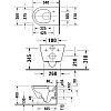Duravit D-Neo Унитаз 37x36x54 см, подвесной, безободковый, цвет: чёрный матовый