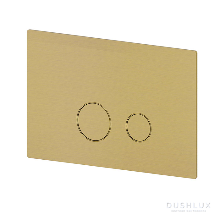 Фото Newform X-Steel 316 Панель смыва, совместимая с Geberit Sigma 8 и Sigma 12, цвет: PVD brushed gold