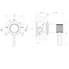 Gessi Inciso Встраиваемый смеситель, на 1/2", на 1 источник, цвет: finox