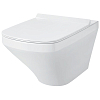 Duravit DuraStyle Комплект: подвесной унитаз Rimless 255109 37х54 см.+ сиденье с автоматическим закрыванием 006739,