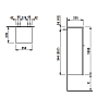 Laufen Case for palace Шкаф 35x33.5x100см., DX, 2 стеклянные полки, цвет: мультиколор