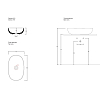 Valdama Pod Раковина овальная 60x38 h15, накладная, цвет: Basento