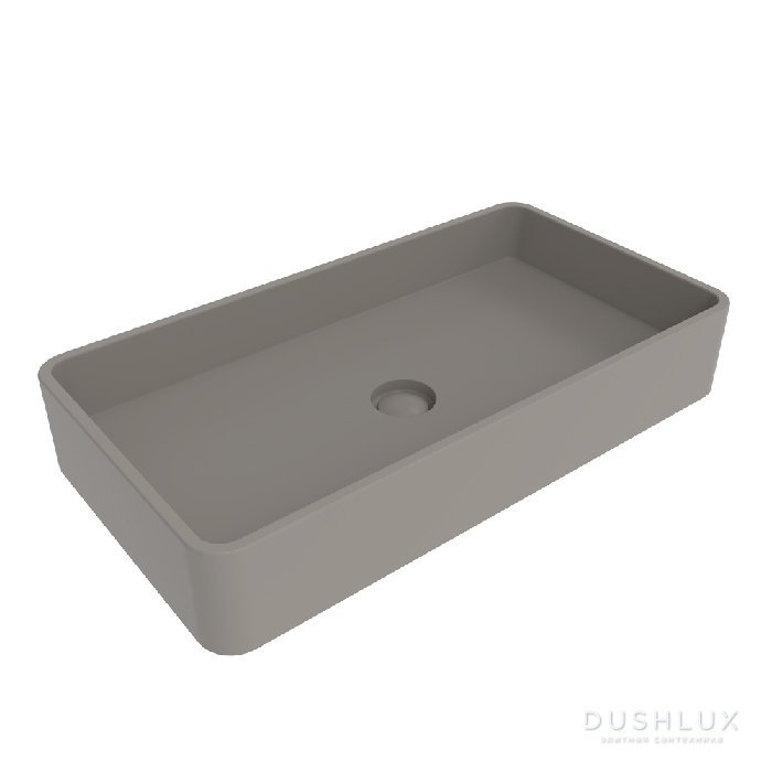 Фото Flaminia Miniwash Раковина 75x40x13 см, без отв., подвесная, цвет: cenere