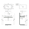 Flaminia Box Раковина 72.5x40см, настольная, без отверстий, без перелива, цвет: Nuvola