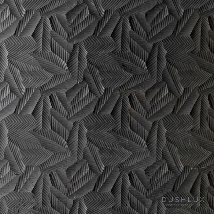 Фото Lithos Design Organic Натуральный камень 60x60x2см, настенный, материал: мрамор gris st pierre/tropico