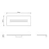 Decor Walther Mikado MK DA Полочка для душа, 30x12x2.5см., подвесная, цвет: Dark Metal Matt PVD