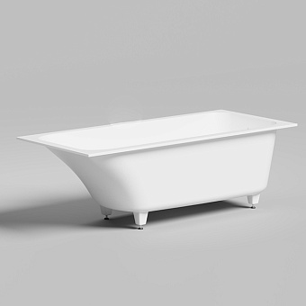Salini Orlanda KIT Встраиваемая ванна 170х75х60cм., "Up&Down", сифон, щелевой слив-перелив, материал: S-Sense, цвет: белый глянцевый