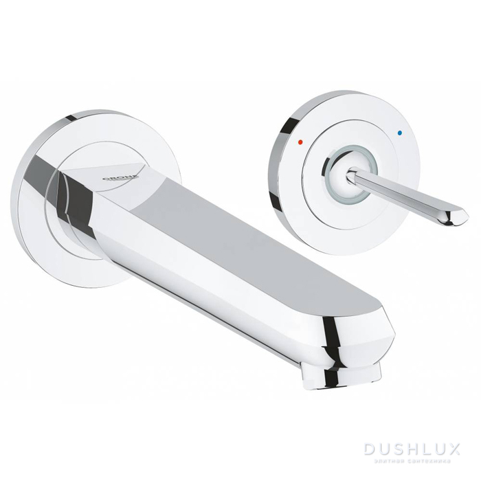 Фото Grohe Eurodisc Joystick Смеситель для раковины, настенный, излив: 22см, цвет: хром