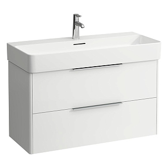 Laufen Base База с раковиной, 93x39x53см, подвесная, c 2 ящиками, цвет: белый глянцевый