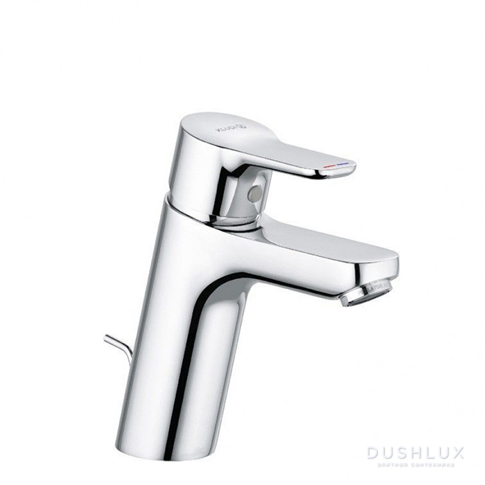 Фото Kludi Pure&Easy Смеситель для раковины, на 1 отв., c донным клапаном, цвет: хром